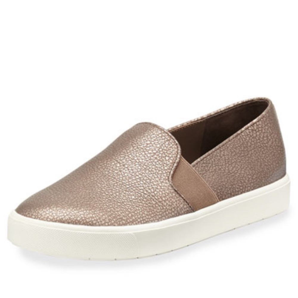 Vince Blair Bronze Metallic Slip-On Sneaker 9.5
